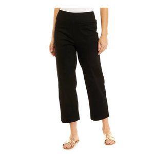 Women's Stretch Twill Pull On Straight Ankle Pants Sz 12